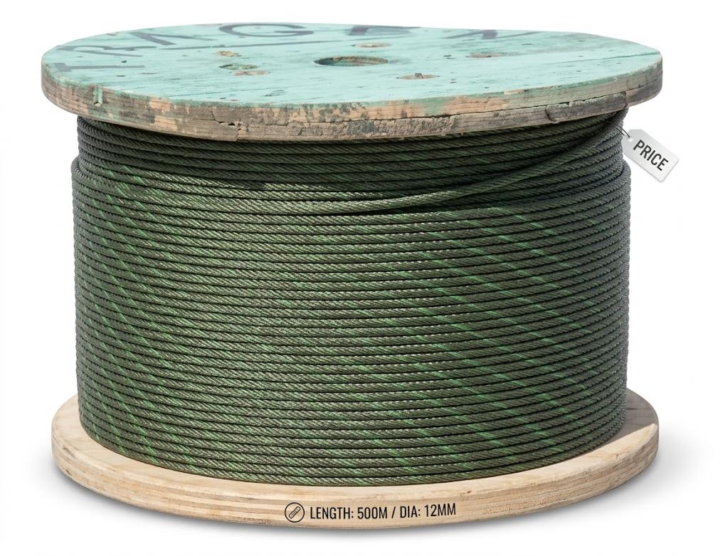 6 mm 6x19 Çelik Özlü Asansör Halatı