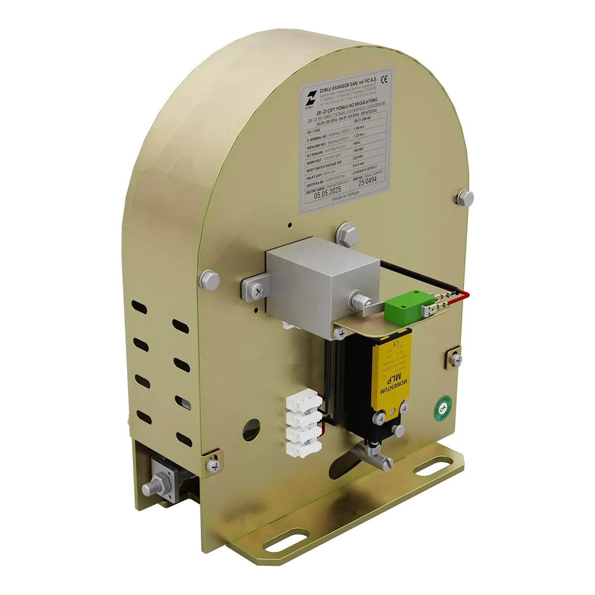 ZR21-250 UCM Asansör Hız Regülatörü