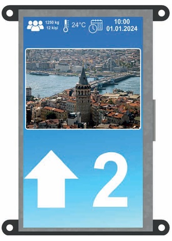 Liftmedia 5S0 Asansör Kat Göstergesi